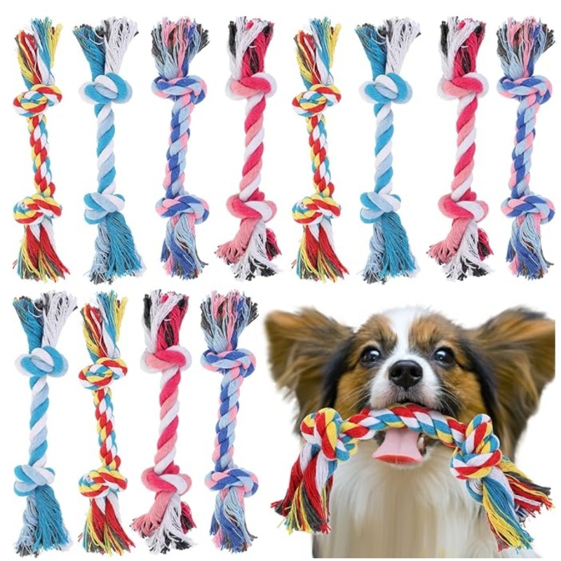 Pet Dental Chew Toy - Giocattolo per Cani, Corda di Cotone