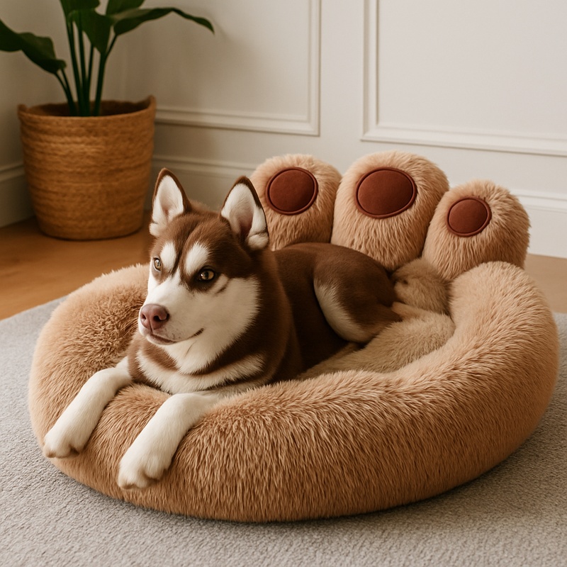 Calming Dog Bed - Grande Cuscino Morbido in Peluche per