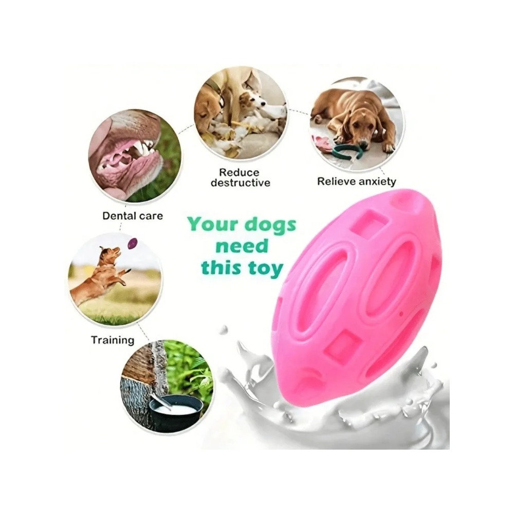 1 pezzo di palla da rugby indi - Pet Dental Chew Toy recensione e prezzo